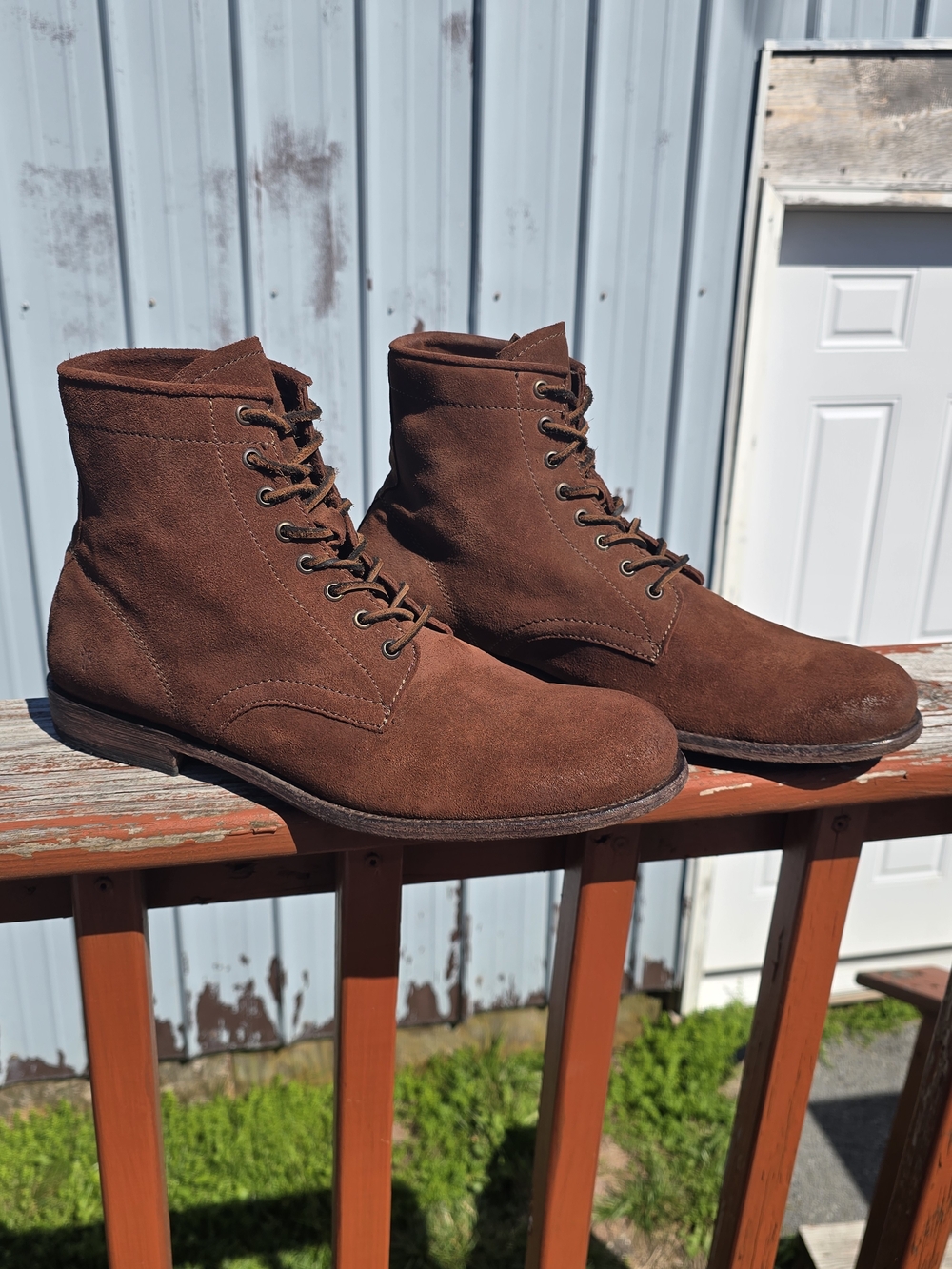 Fyre Brown Suede Tyler Lace Up Boots